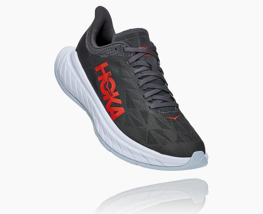 Hoka One One Carbon X 2 Löparskor Herr - Svarta/Vita - PQJSH-6794